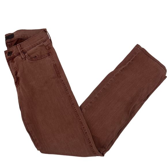 MOTHER Denim The Rascal Pop! Size 26 Terracotta Brown Straight Leg Jeans - Picture 3 of 10